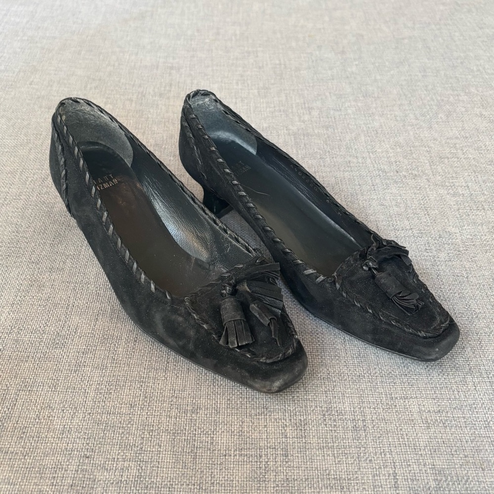 VINTAGE Stuart Weitzman Loafer Heels with Tassels